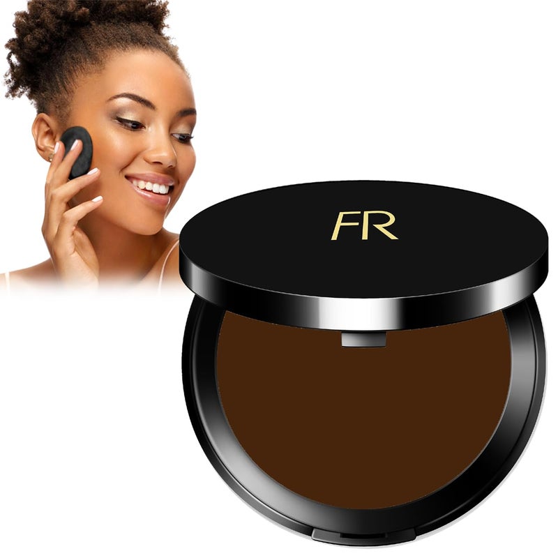 Flori Roberts Cream To Powder Foundation by Flori Roberts, Full Coverage for Women of Color or Deeper Skin Tones, Long Lasting Makeup, Matte Finish, Covers Uneven Complexion and Hides Imperfections, 0.30 oz - Image 1
